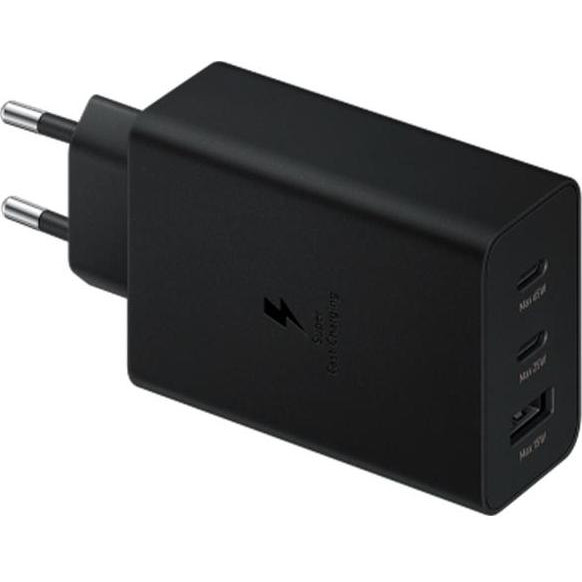 Samsung 65W Power Adapter Trio w/o cable Black (EP-T6530NBE) - зображення 1