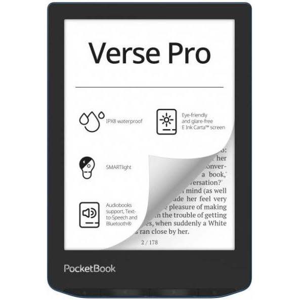 PocketBook 634 Verse Pro Azure (PB634-A-CIS) - зображення 1