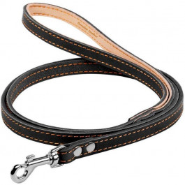 Collar Поводок одинарный для собак, с прошивкой 14 мм, 122 см, черный (04511)