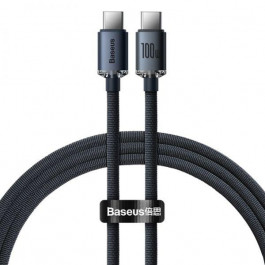 Baseus Crystal Shine Series Fast Charging Data Cable Type-C to Type-C 100W 1.2m Black (CAJY000601)
