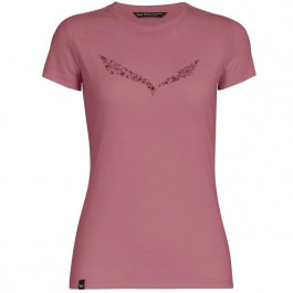 Salewa Жіноча футболка  Solidlogo Dri-Release W Pink mauvemood melange (013.002.9333) XXS