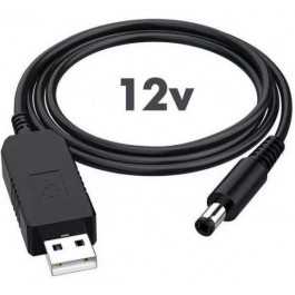 TTN 12V DC 2.1x5.5mm USB 5V to 12V 1m