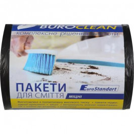   Buroclean Пакети для сміття  EuroStandart міцні чорні 35 л 100 шт. (4823078922861)