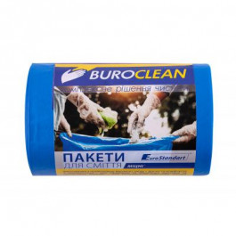   Buroclean Пакети для сміття  EuroStandart міцні сині 60 л 40 шт. (4823078977892)