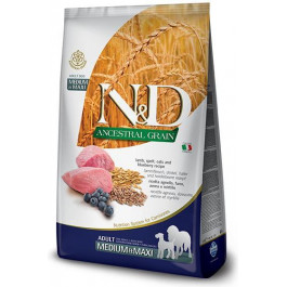 Farmina N&D Ancestral Grain Adult Medium Lamb and Blueberry 12 кг 156395