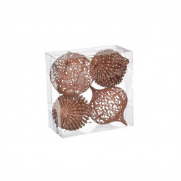 JUMI Набор декоративных шариков 4шт, 10см, пластик, медный цвет (5900410805262)