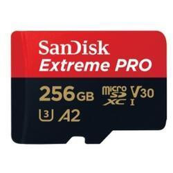 SanDisk 256 GB microSDXC UHS-I U3 Extreme Pro A2 + SD Adapter SDSQXCZ-256G-GN6MA