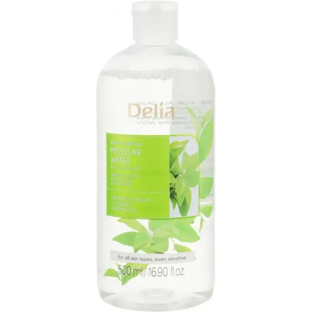 Delia Cosmetics Мицеллярная вода  Глубоко очищающая с экстрактом зеленого чая 500 мл (5901350482995) - зображення 1