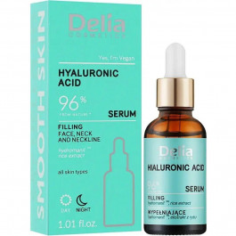 Delia Cosmetics Сироватка для обличчя,  Що розгладжує з гіалуроновою кислотою 30 (мл)
