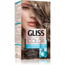   Schwarzkopf Gliss Color перманентна фарба для волосся відтінок 7-42 Nude Beige Blonde 1 кс