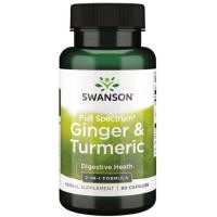   Swanson Full Spectrum Ginger Turmeric 60 капсул