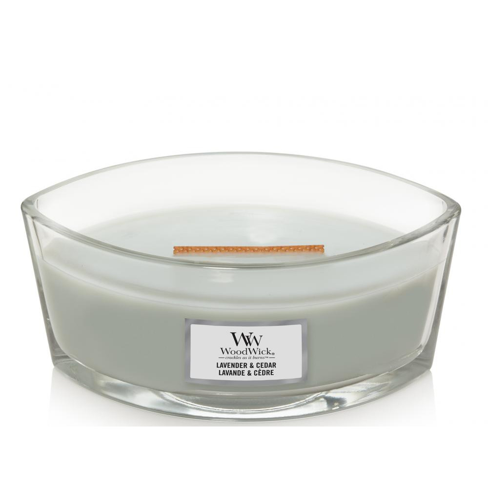 WoodWick Ароматична свіча  Ellipse Lavender & Cedar 453 г (1666260E) - зображення 1