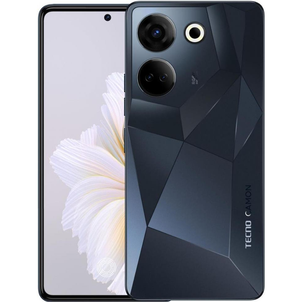 Tecno Camon 20 Pro (CK7n) 8/256GB Predawn Black (4895180799792) купить в  интернет-магазине: цены на смартфон Camon 20 Pro (CK7n) 8/256GB Predawn  Black (4895180799792) - отзывы и обзоры, фото и характеристики. Сравнить  предложения