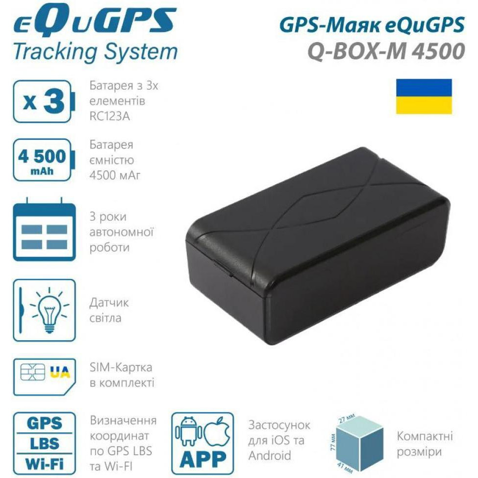 eQuGPS Q-BOX-M 4500 (TravelSIM) - зображення 1