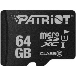 PATRIOT 64 GB microSDXC UHS-I LX PSF64GMDC10