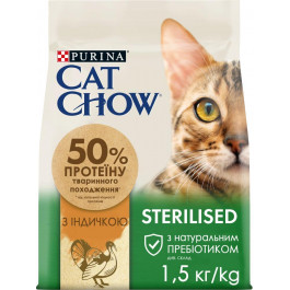 Cat Chow Sterilised Turkey 1.5 кг (7613287329516)
