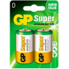 GP Batteries D bat Alkaline 2шт Super (13A-U2) - зображення 1