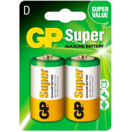GP Batteries D bat Alkaline 2шт Super (13A-U2)