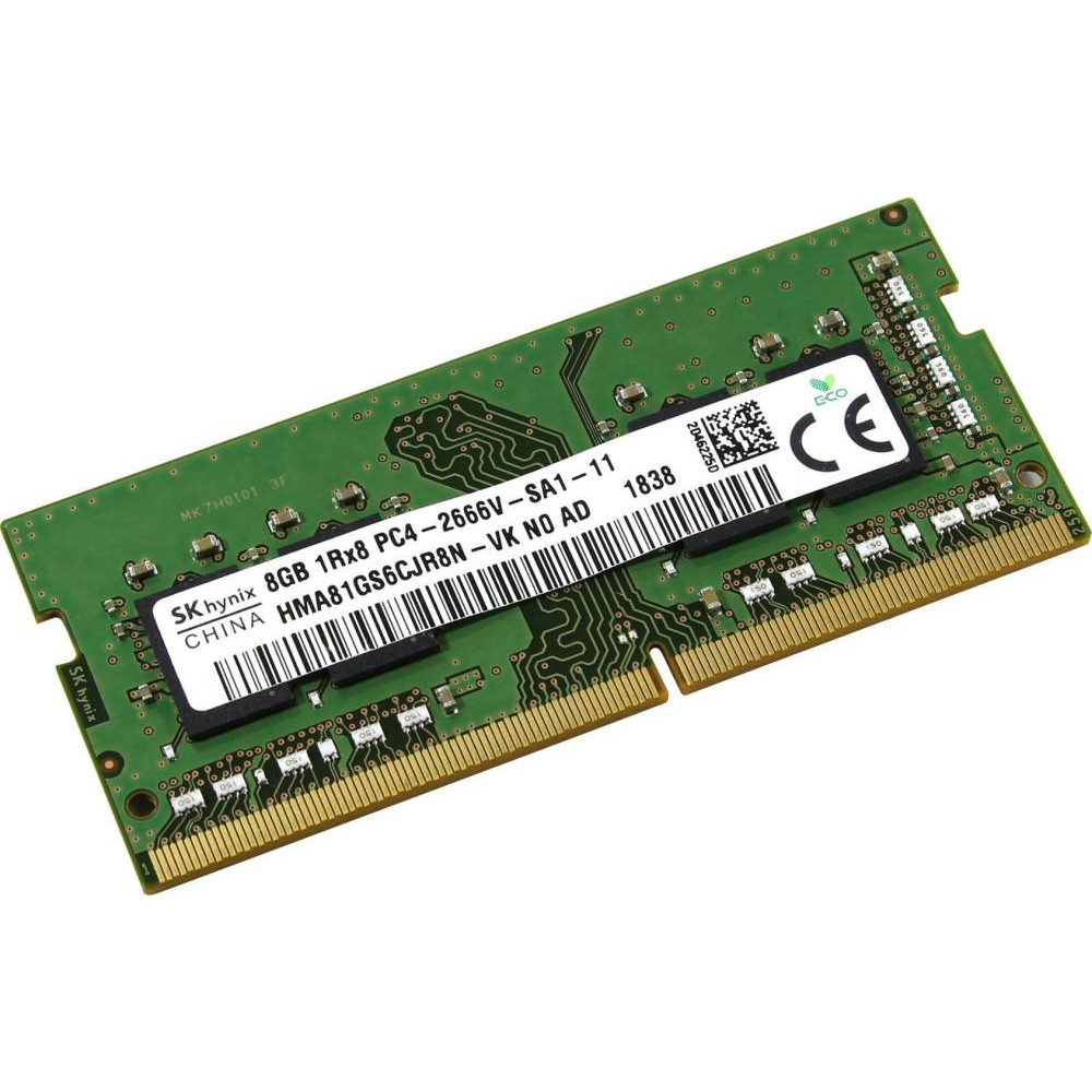 SK hynix 8 GB SO-DIMM DDR4 2666 MHz (HMA81GS6CJR8N-VK) - зображення 1