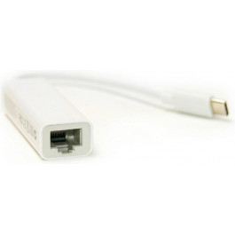 PowerPlant USB Type-C to RJ45 0.12m White (DV00DV4067)