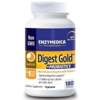 Enzymedica Пробиотики + ферменты, Digest Gold + Probiotics, , 180 капсул (ENZ-29091)