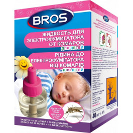 BROS Жидкость для электрофумигатора от комаров  для детей от 1 года на 60 ночей (5904517067875)