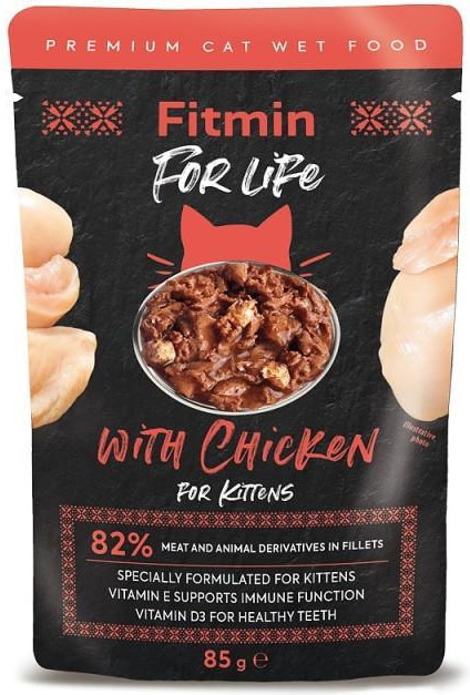 Fitmin For Life pouch For Kitten with Chicken 85 г (8595237015153) - зображення 1