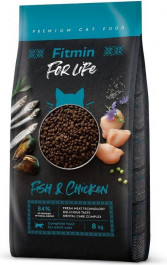 Fitmin Cat For Life Adult Fish and Chicken 8 кг (8595237032075)