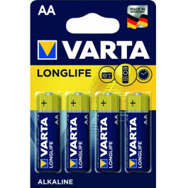 Varta AA bat Alkaline 4шт LONGLIFE EXTRA (04106101414)