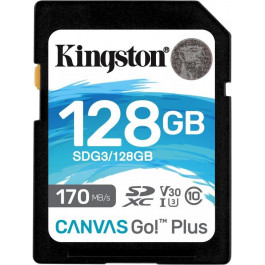 Kingston 128 GB SDXC class 10 UHS-I U3 Canvas Go! Plus SDG3/128GB