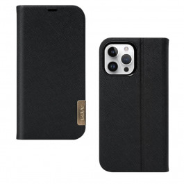 LAUT PRESTIGE FOLIO case for iPhone 15 Pro Max (L_IP23D_PF_BK)