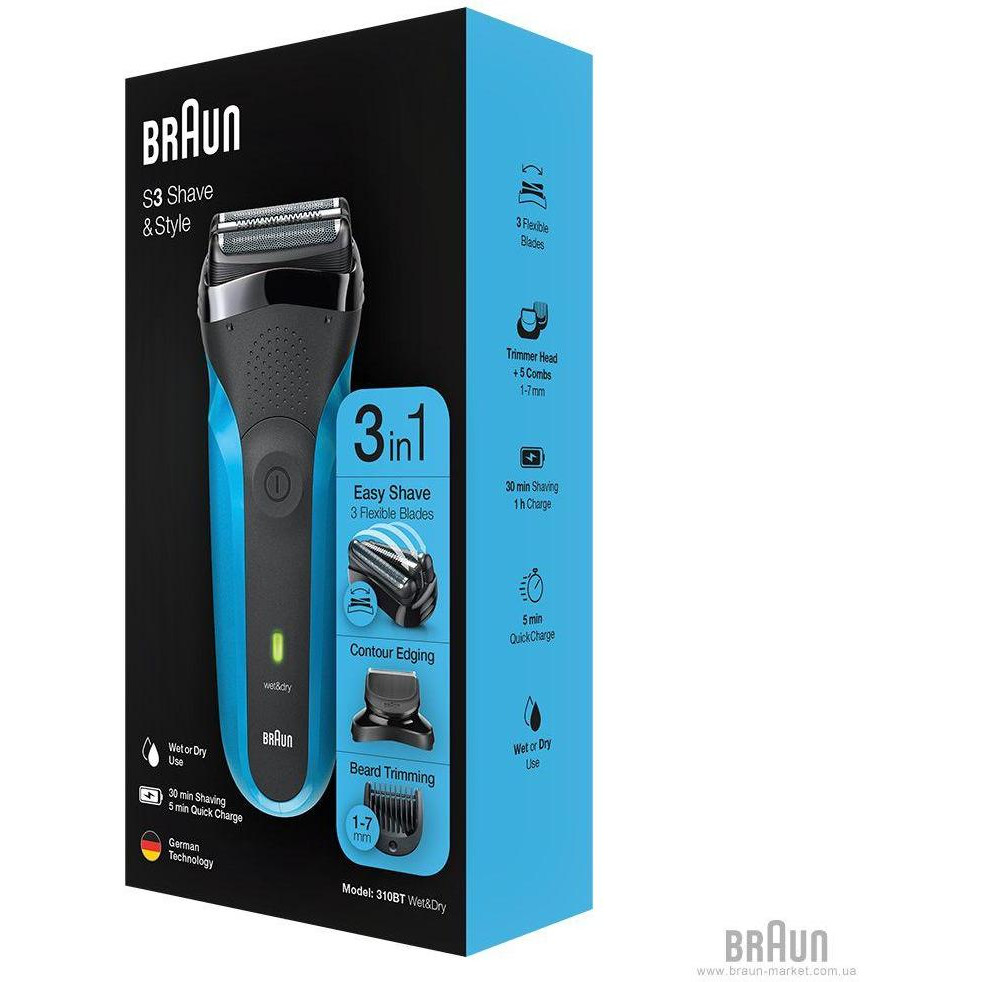 Braun Series 3 Shave&Style 3010BT - зображення 1
