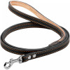 Collar Поводок одинарный для собак, с прошивкой 12 мм, 122 см, черный (04481) - зображення 1