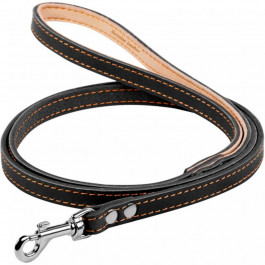 Collar Поводок одинарный для собак, с прошивкой 12 мм, 122 см, черный (04481)
