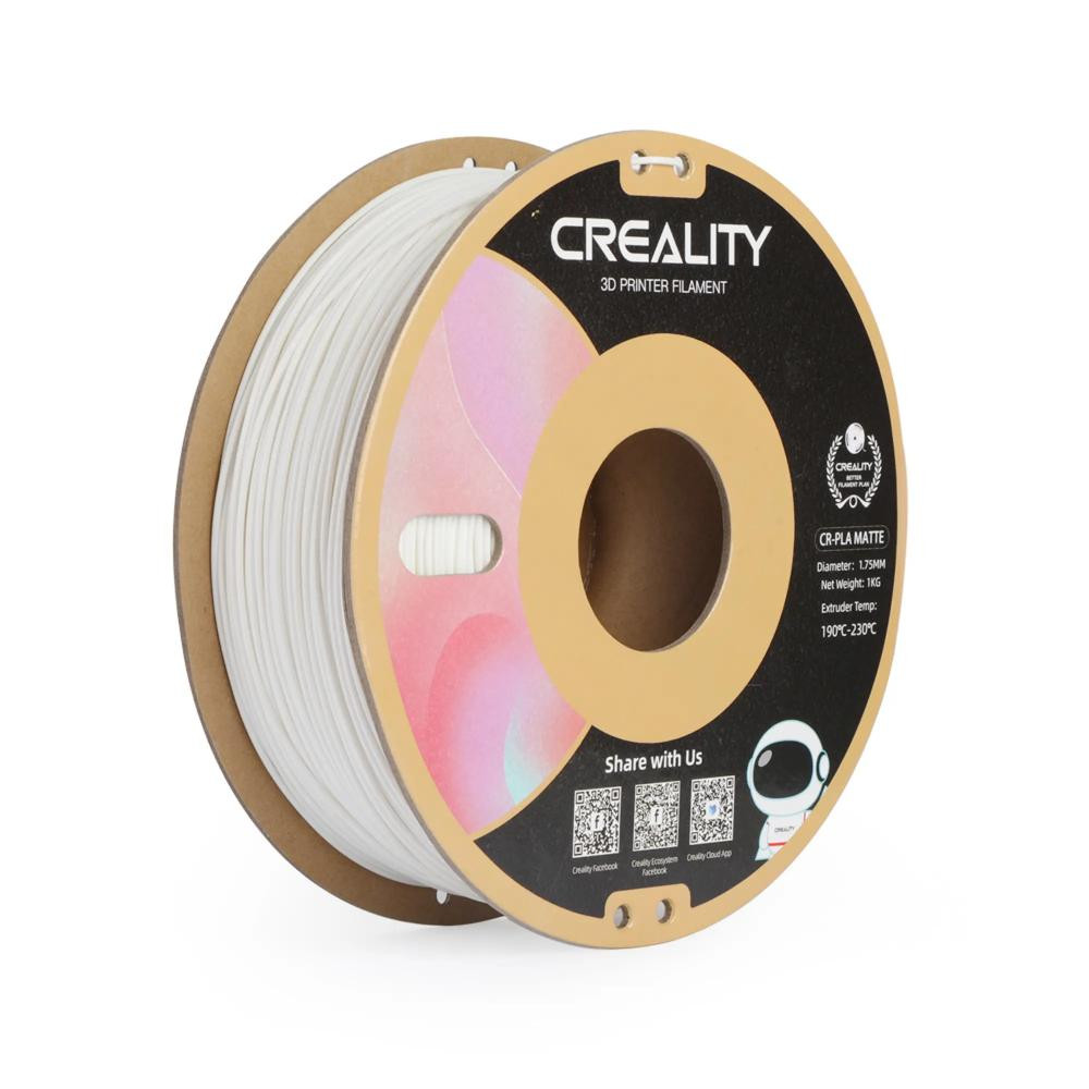 Creality PLA Filament матовый 1кг, 1.75мм, белый гипс - зображення 1