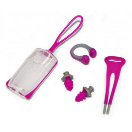 Aqua Sphere Зажим для носа  Silicone Nose Clip + беруши Ear Plugs Pink (202480)