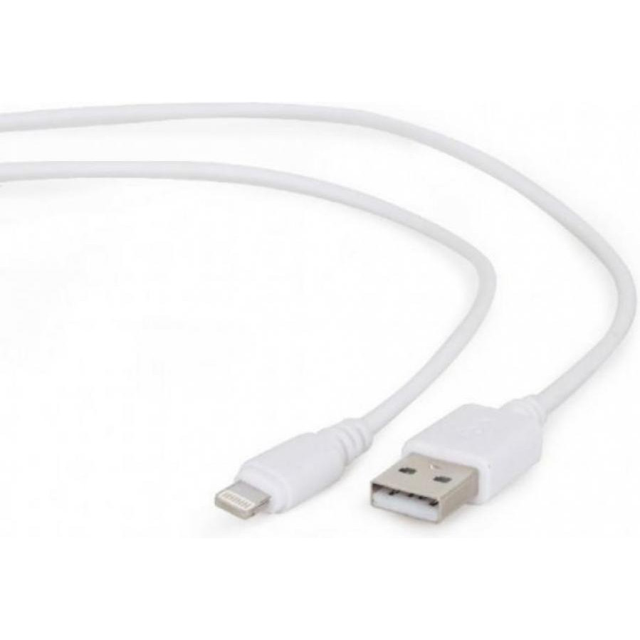 Cablexpert USB For Lightning 0,1M White (CC-USB2-AMLM-W-0.1M) - зображення 1