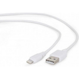 Cablexpert USB For Lightning 0,1M White (CC-USB2-AMLM-W-0.1M)