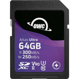   OWC 64GB Atlas ULTRA SDHC UHS-II V90 Media Card (OWCSDV90U0064)