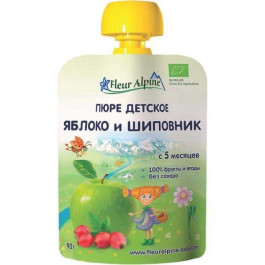   Fleur Alpine Пюре Organic Яблоко-шиповник 90 г