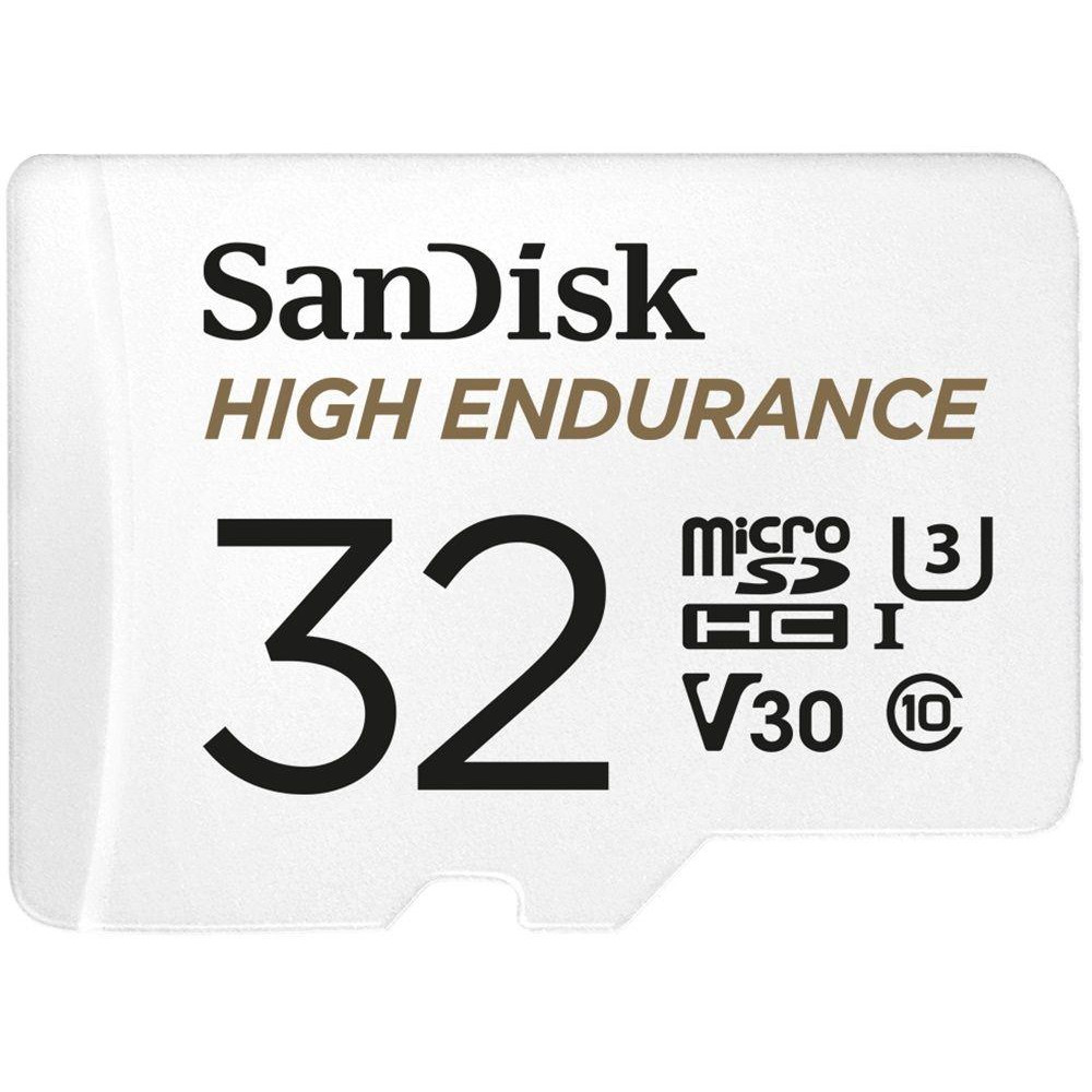 SanDisk 32 GB microSDHC High Endurance UHS-I U3 V30 + SD adapter SDSQQNR-032G-GN6IA - зображення 1