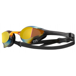   TYR Tracer-X Elite Mirrored Racing Adult, Gold/Orange (LGTRXELM-756)