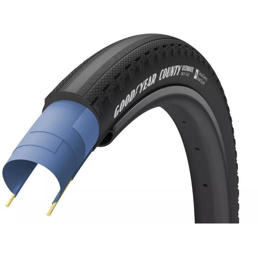 Goodyear Покришка 700x40 (40-622)  County Tubeless Ready Folding Black (TIR-60-28) - зображення 1