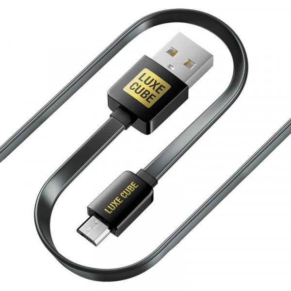 Luxe Cube USB micro to USB Flat 1m (2231252966013) - зображення 1