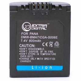 ExtraDigital Аккумулятор для Panasonic S006E - DV00DV1100