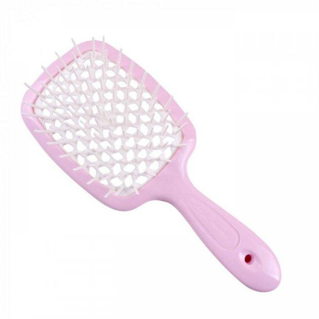 Janeke Расческа для волос  Superbrush Pastel Pink Расческа (розовый с белым) - зображення 1