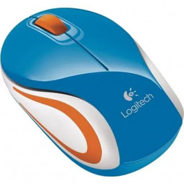 Logitech M187 Wireless Mini Mouse (Blue) (910-002733)