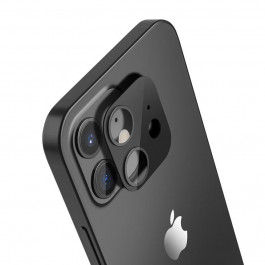 Hoco Захисне скло  A18 3D Metal Frame на задню камеру для Apple iPhone 12 Mini, Black
