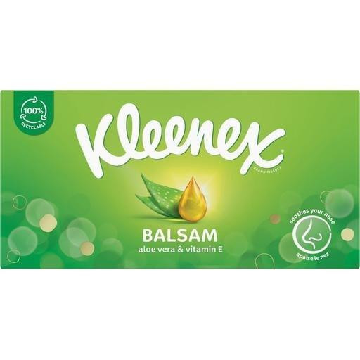 Kleenex Серветки паперові  Balsam 3шари в коробці, 64 шт (5029053579504) - зображення 1