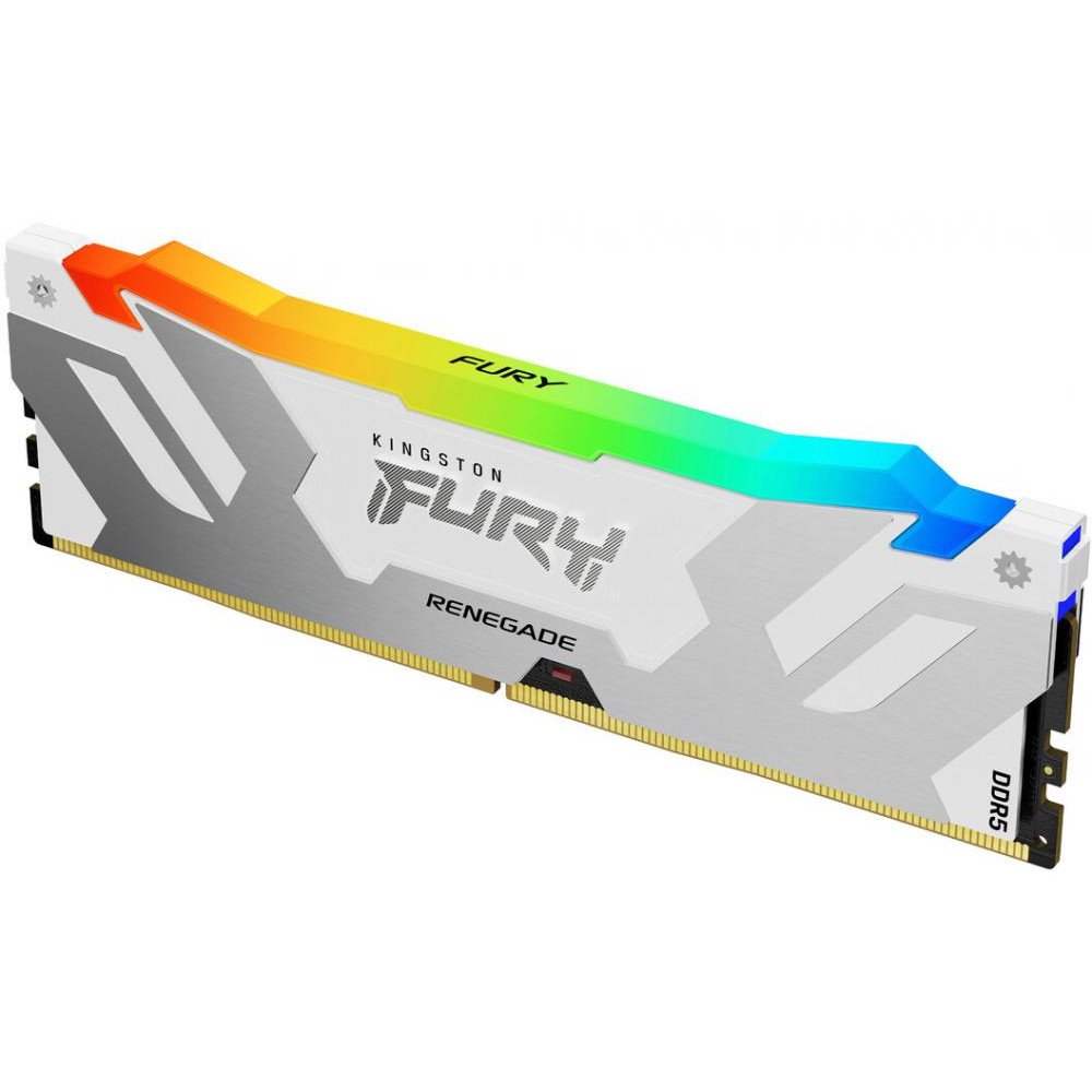 Kingston FURY 16 GB DDR5 6400 MHz Renegade Silver/White RGB (KF564C32RWA-16) - зображення 1